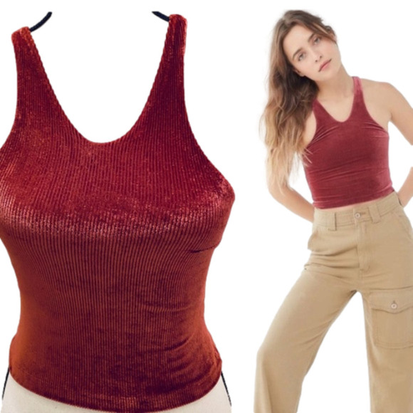 Urban Outfitters Tops - Urban Outfitters Out from Under Burgundy Crop Top NWT